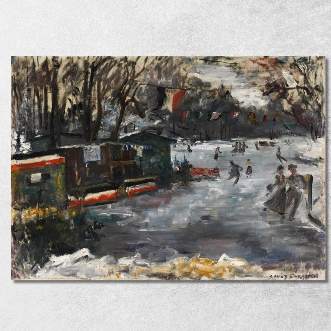 Patinoire Dans Le Tiergarten De Berlin Lovis Corinth lcr27 tableau impression sur toile