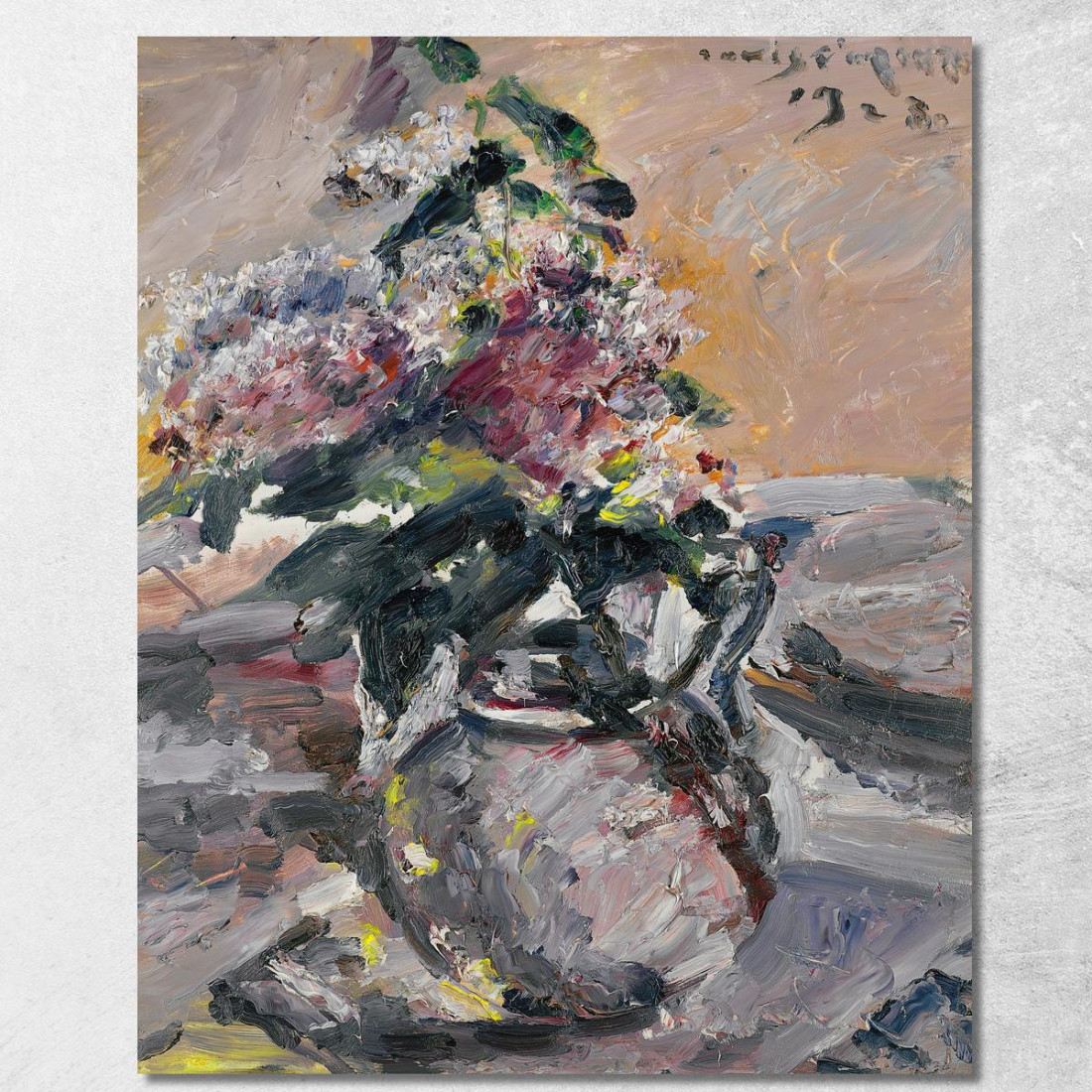 Lilas Dans Une Cruche En Verre Lovis Corinth lcr29 tableau impression sur toile