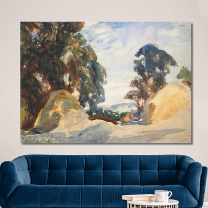Paesaggio Con Alberi John Singer Sargent jss133 quadro stampato su tela