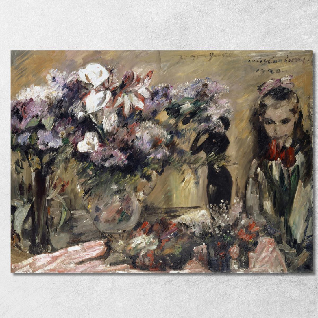 Fleurs Et Fille Wilhelmine Lovis Corinth lcr31 tableau impression sur toile