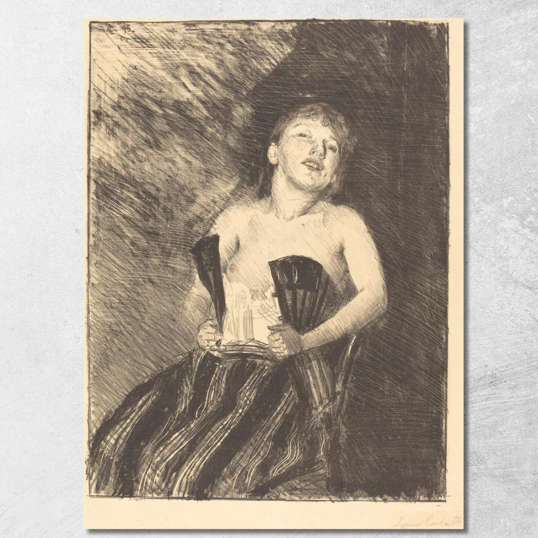 Fille En Corset Lovis Corinth lcr36 tableau impression sur toile