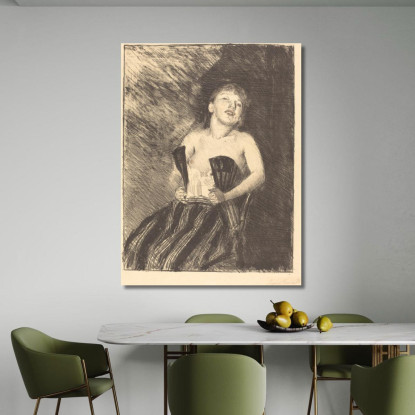 Fille En Corset Lovis Corinth lcr36 tableau impression sur toile