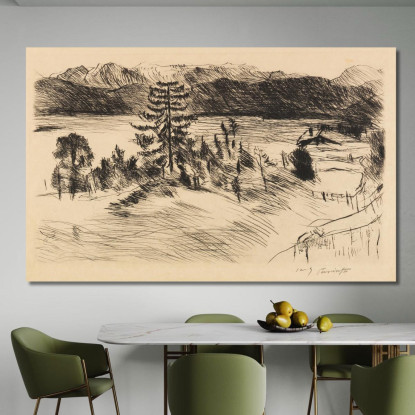 Grand Paysage Du Walchensee Lovis Corinth lcr39 tableau impression sur toile