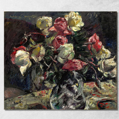 Roses Claires 2 Lovis Corinth lcr41 tableau impression sur toile