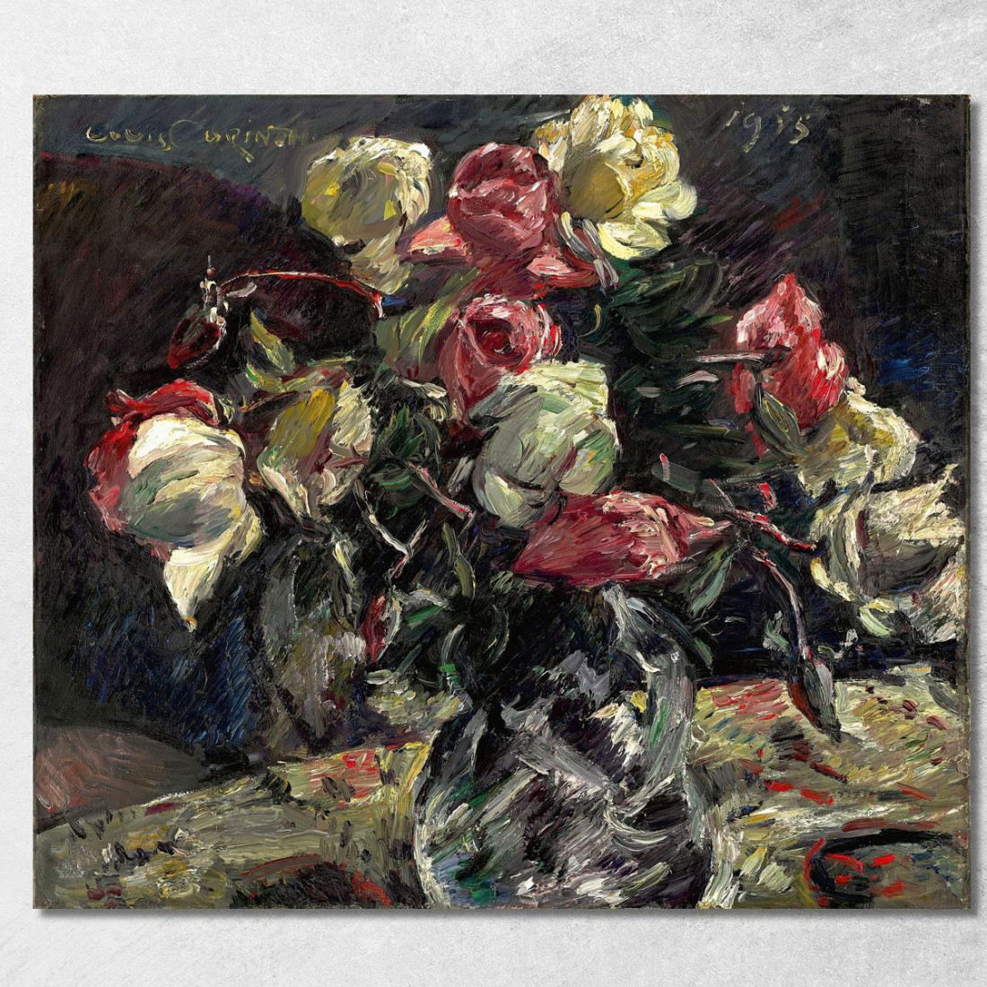 Roses Claires 2 Lovis Corinth lcr41 tableau impression sur toile