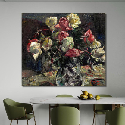 Roses Claires 2 Lovis Corinth lcr41 tableau impression sur toile