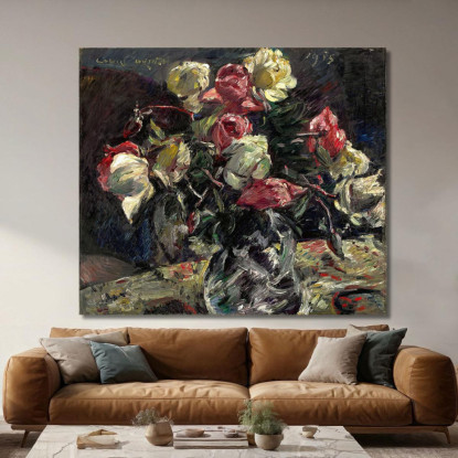 Roses Claires 2 Lovis Corinth lcr41 tableau impression sur toile