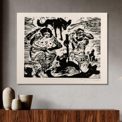 À La Sueur De Ton Front Lovis Corinth lcr43 tableau impression sur toile