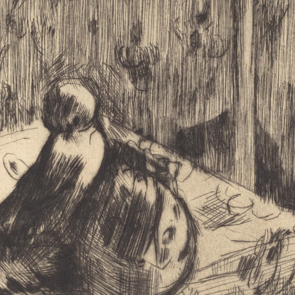 Intérieur Avec Lampe Sur Pied Lovis Corinth lcr47 tableau impression sur toile