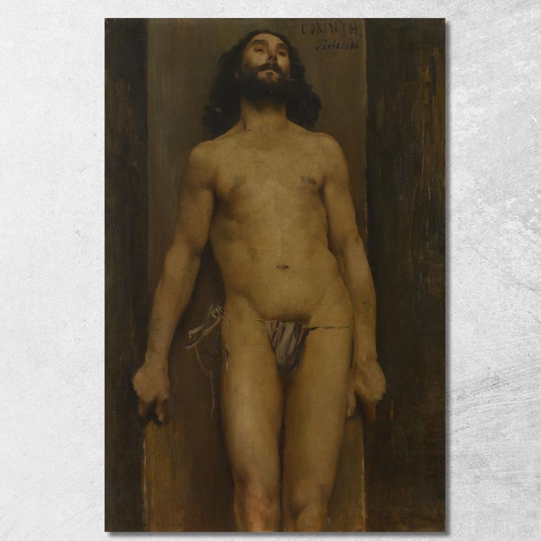 Nu Masculin Lovis Corinth lcr59 tableau impression sur toile