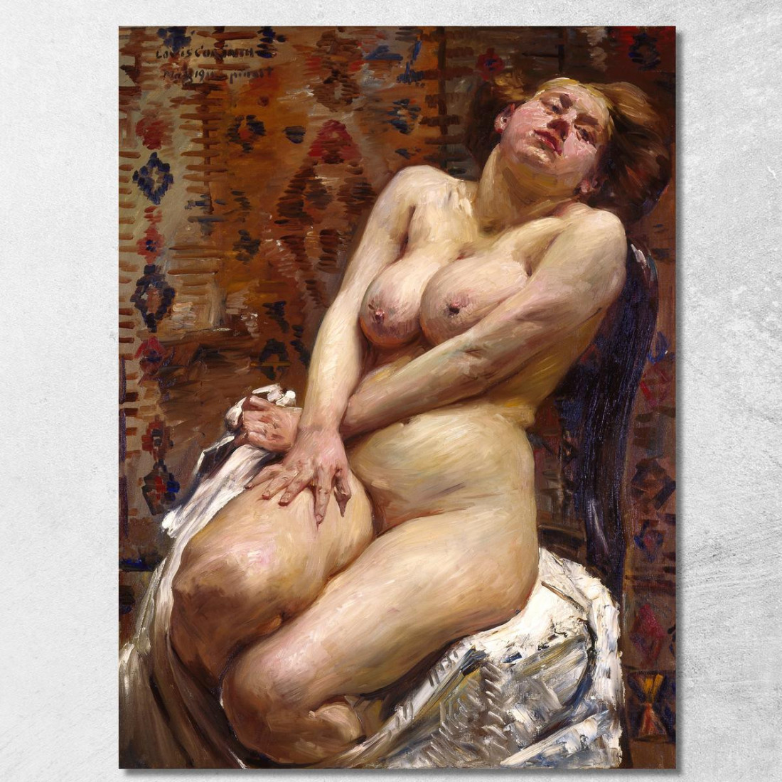 Nana Nu Féminin Lovis Corinth lcr62 tableau impression sur toile