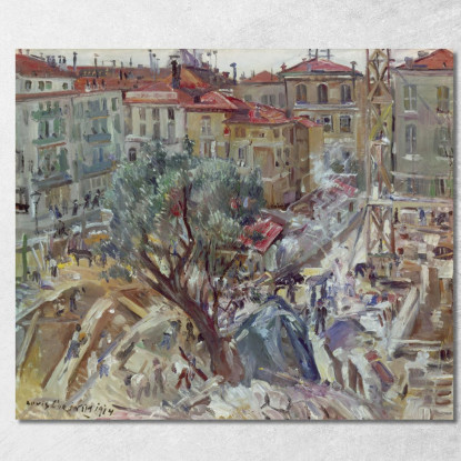 Nouveau Bâtiment À Monte Carlo Lovis Corinth lcr63 tableau impression sur toile
