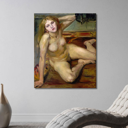Jeune Fille Nue Sur Un Tapis Lovis Corinth lcr64 tableau impression sur toile