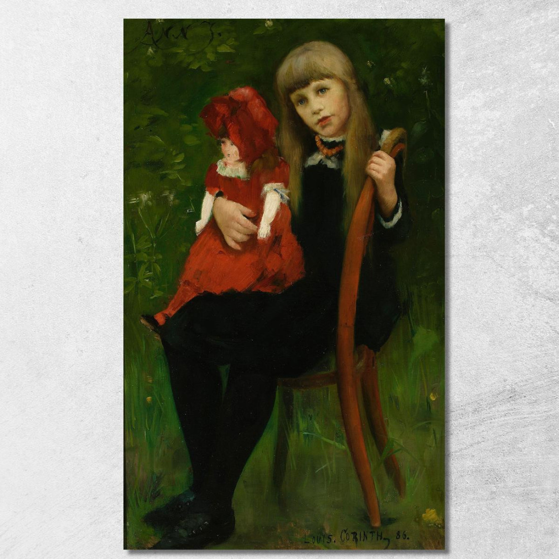 Portrait D'Anna Schaumburg Avec Une Poupée Lovis Corinth lcr65 tableau impression sur toile