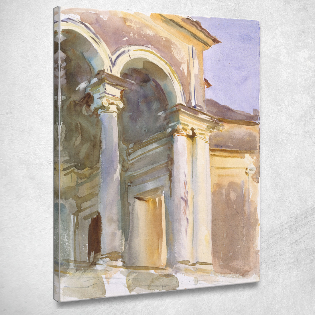 Loggia Villa Giulia Rome John Singer Sargent jss138 quadro stampato su tela