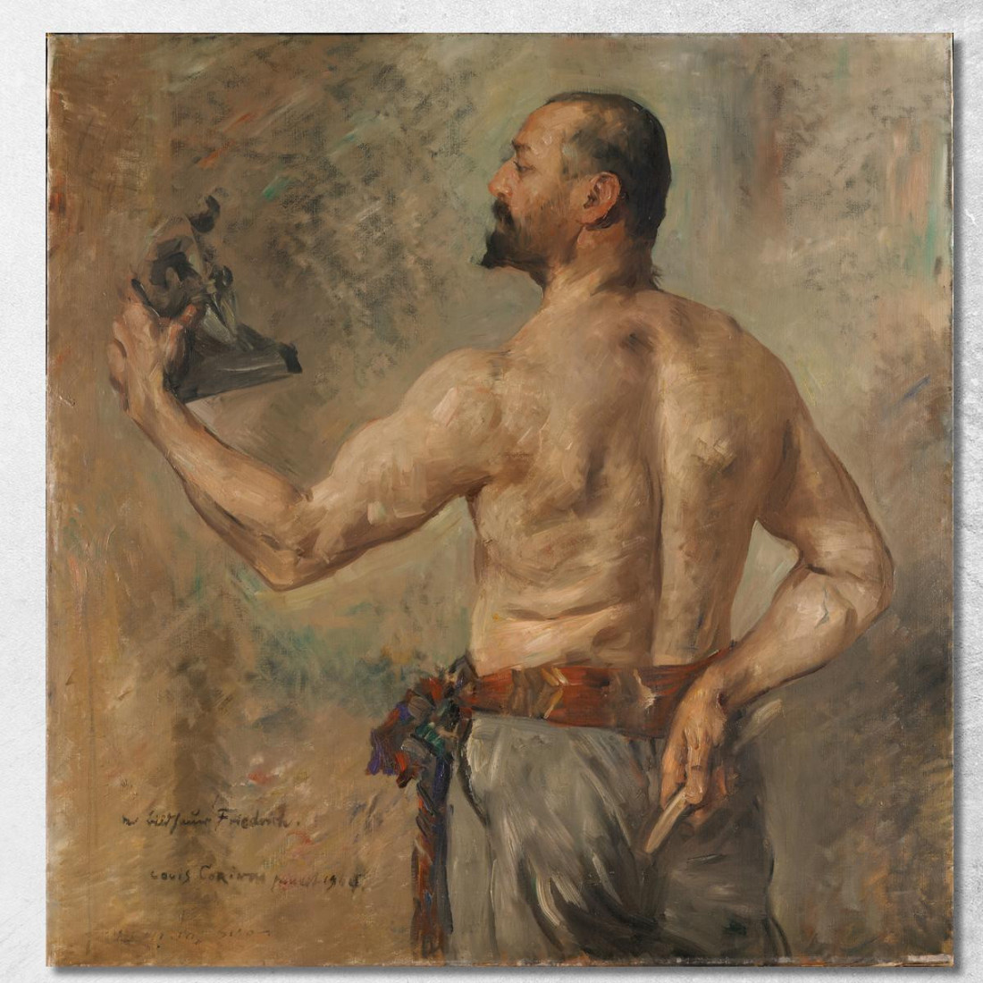 Portrait Du Sculpteur Friedrich Lovis Corinth lcr68 tableau impression sur toile