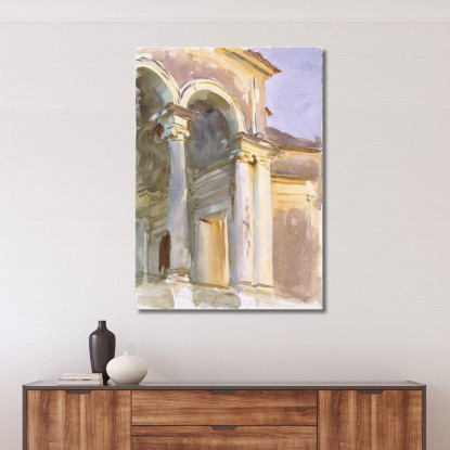 Loggia Villa Giulia Rome John Singer Sargent jss138 quadro stampato su tela