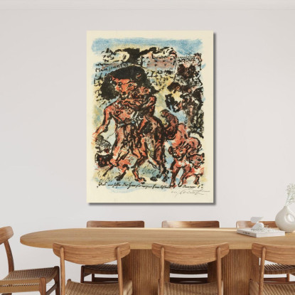 Reinecke Avec Sa Femme Et Ses Enfants Fier De Sa Promotion Au Poste De Chancelier Du Reich Lovis Corinth lcr71 tableau impressi