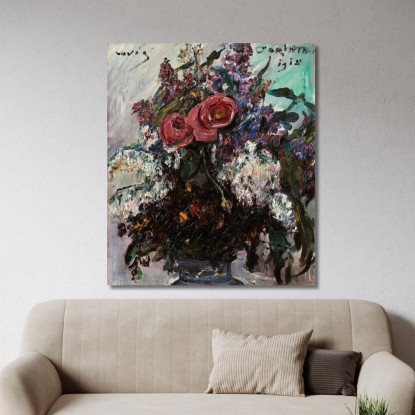 Roses Et Lilas Lovis Corinth lcr76 tableau impression sur toile