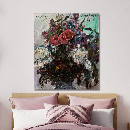 Roses Et Lilas Lovis Corinth lcr76 tableau impression sur toile