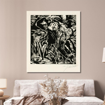 Nu Féminin Courbé En Arrière Lovis Corinth lcr79 tableau impression sur toile