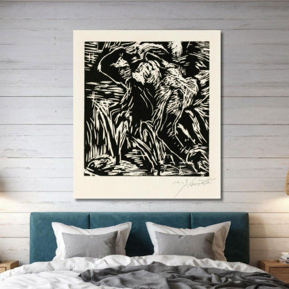 Nu Féminin Courbé En Arrière Lovis Corinth lcr79 tableau impression sur toile
