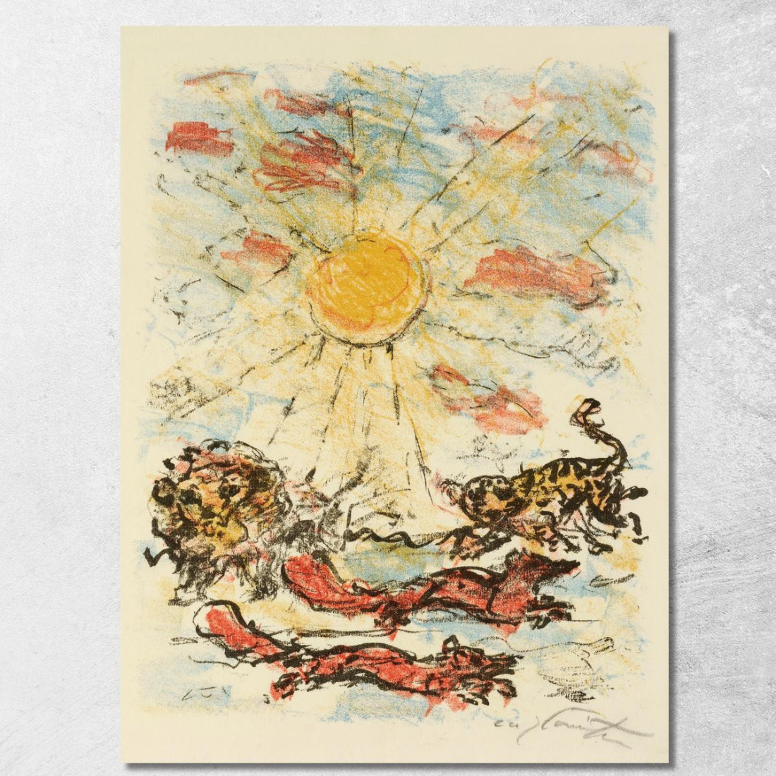 Page De Conclusion De La Série "Reinecke Fuchs" Lovis Corinth lcr82 tableau impression sur toile