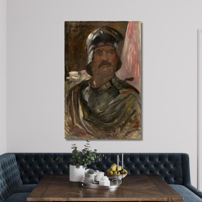 Autoportrait En Armure Lovis Corinth lcr83 tableau impression sur toile