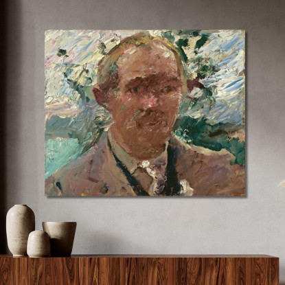 Autoportrait Au Walchensee Lovis Corinth lcr85 tableau impression sur toile