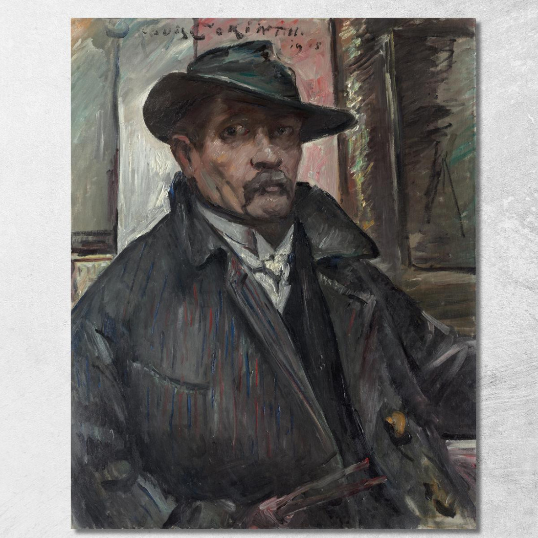 Autoportrait Avec Chapeau Et Manteau Lovis Corinth lcr86 tableau impression sur toile