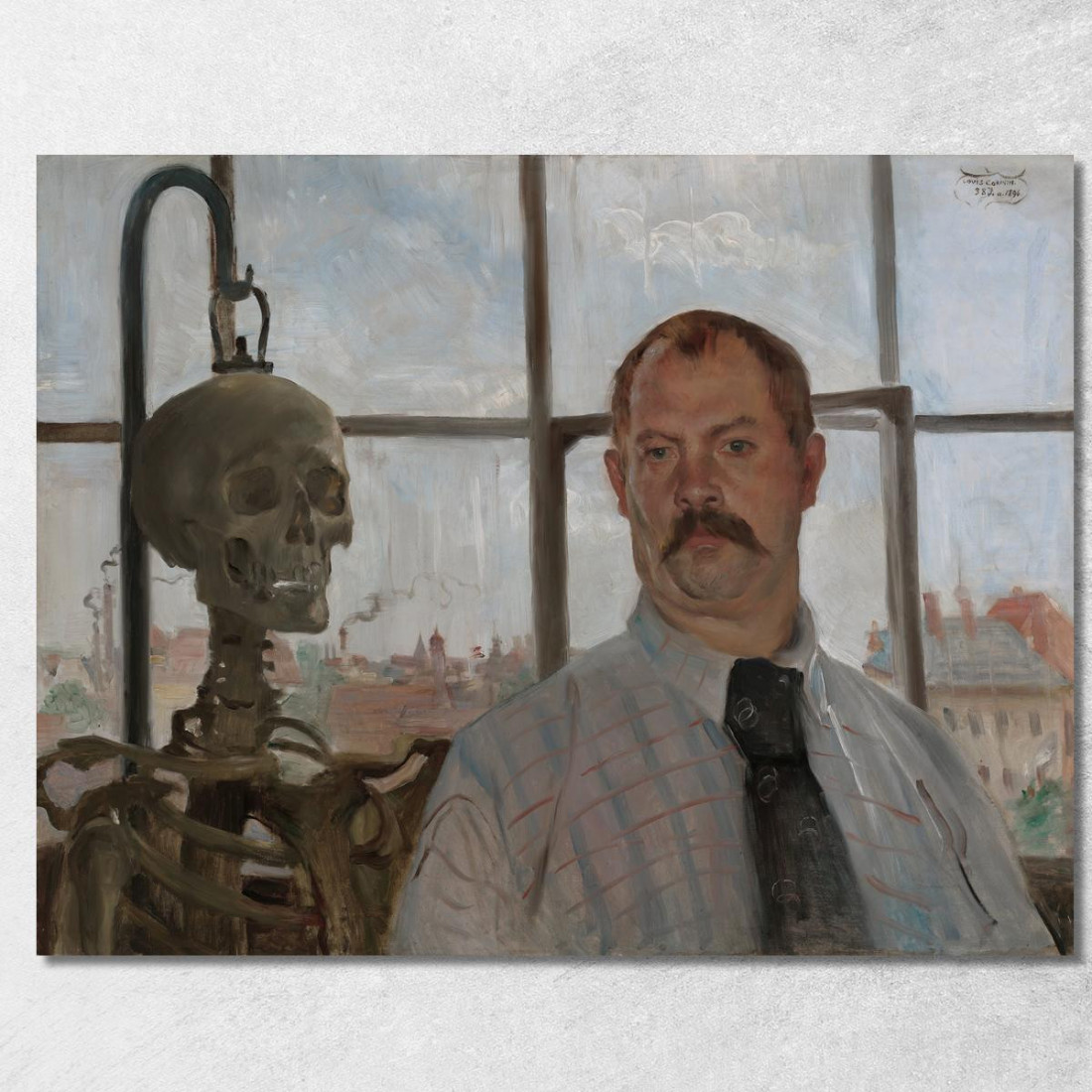 Autoportrait Avec Squelette Lovis Corinth lcr88 tableau impression sur toile