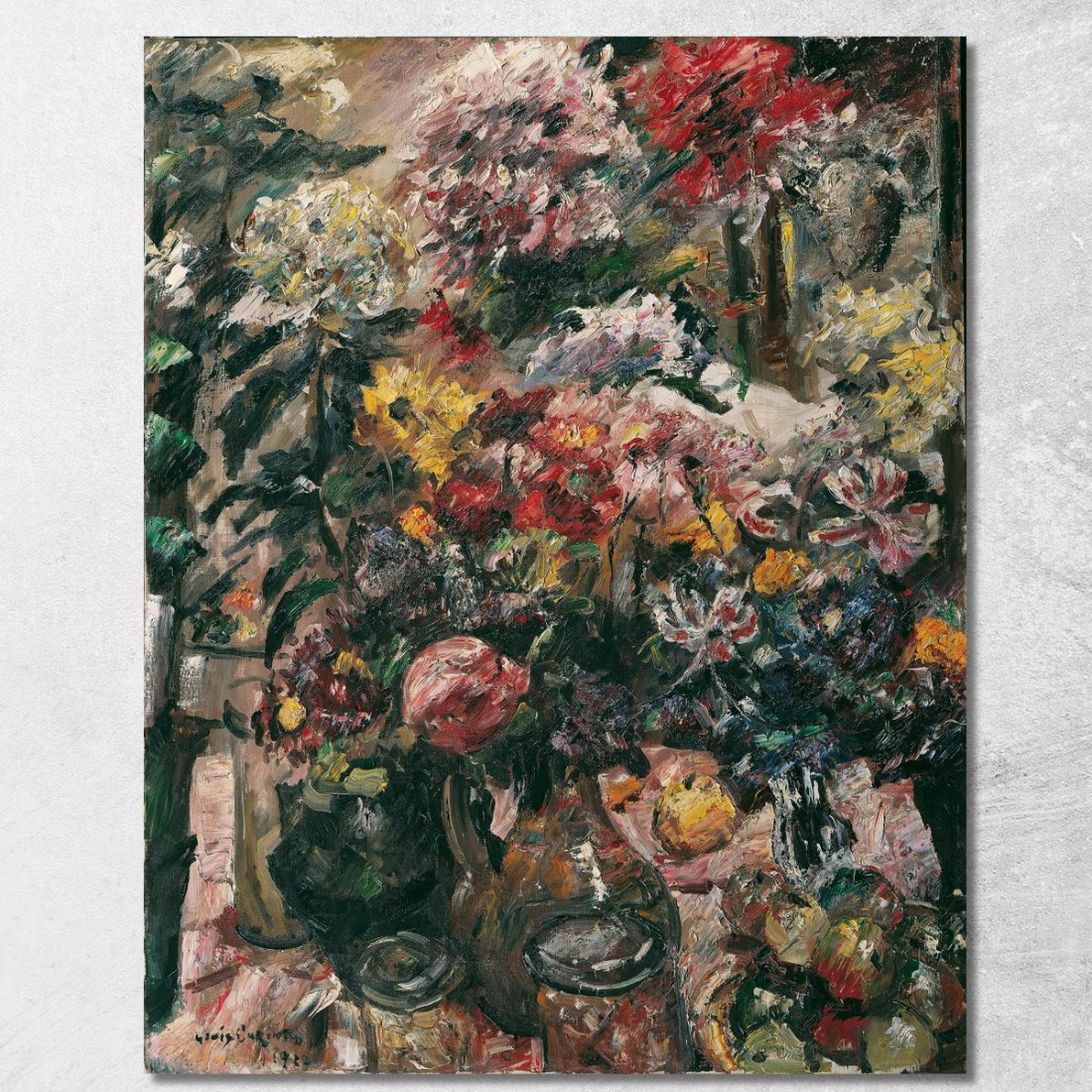 Nature Morte Avec Chrysanthèmes Et Amaryllis Lovis Corinth lcr91 tableau impression sur toile