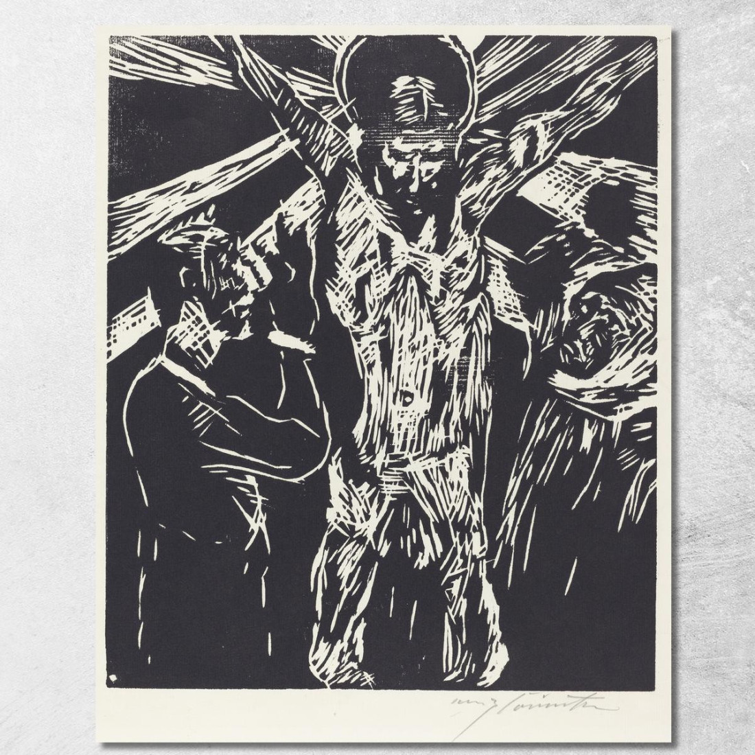 La Crucifixion - Christ En Croix Lovis Corinth lcr95 tableau impression sur toile