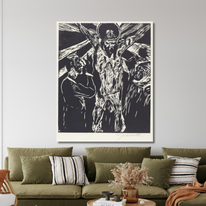 La Crucifixion - Christ En Croix Lovis Corinth lcr95 tableau impression sur toile