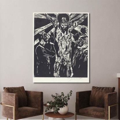 La Crucifixion - Christ En Croix Lovis Corinth lcr95 tableau impression sur toile