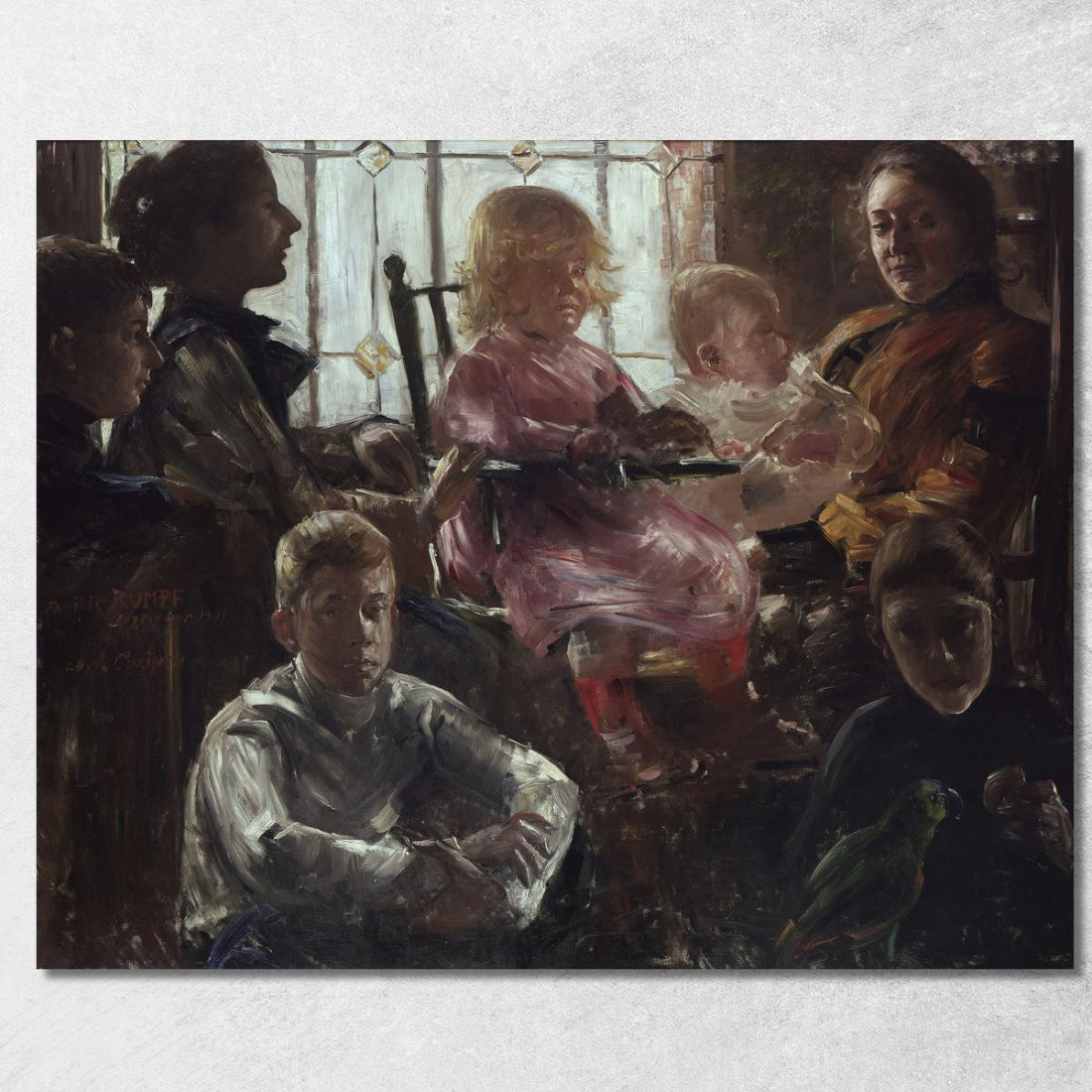 La Famille Du Peintre Fritz Rumpf Lovis Corinth lcr96 tableau impression sur toile