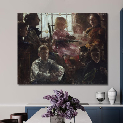 La Famille Du Peintre Fritz Rumpf Lovis Corinth lcr96 tableau impression sur toile