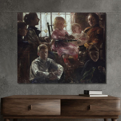 La Famille Du Peintre Fritz Rumpf Lovis Corinth lcr96 tableau impression sur toile