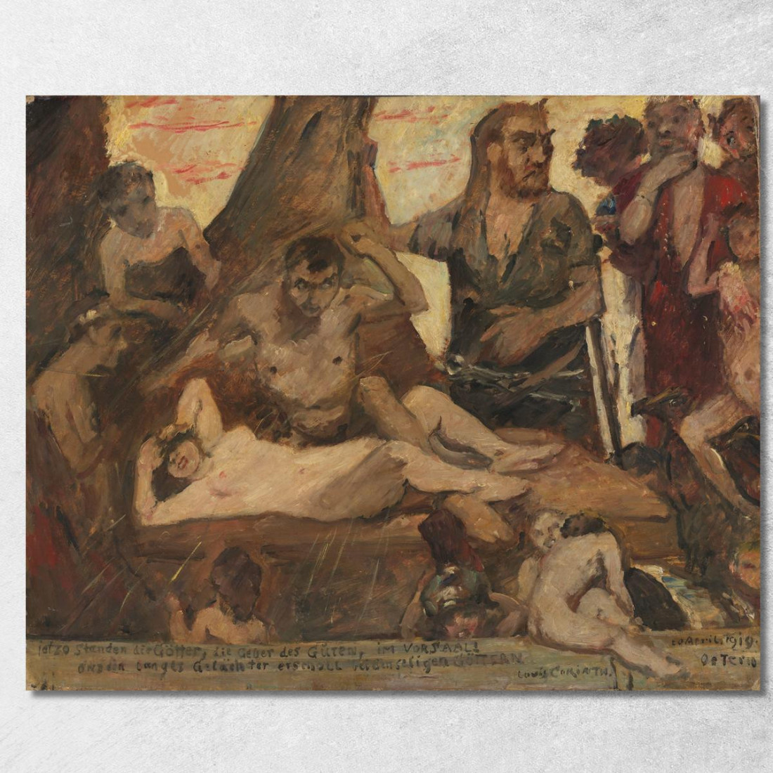 Le Rire Homérique Lovis Corinth lcr97 tableau impression sur toile
