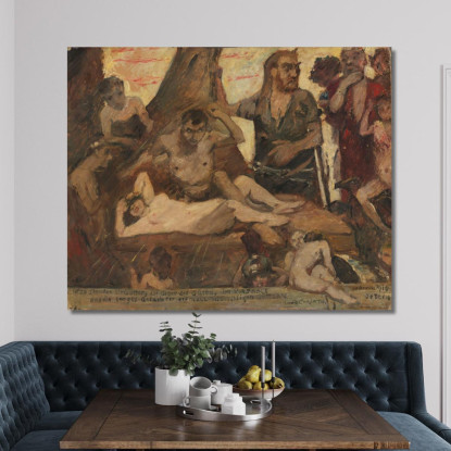 Le Rire Homérique Lovis Corinth lcr97 tableau impression sur toile
