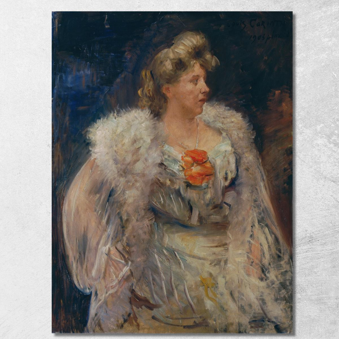 La Chanteuse Frieda Halbe Lovis Corinth lcr98 tableau impression sur toile
