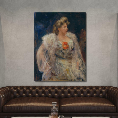 La Chanteuse Frieda Halbe Lovis Corinth lcr98 tableau impression sur toile
