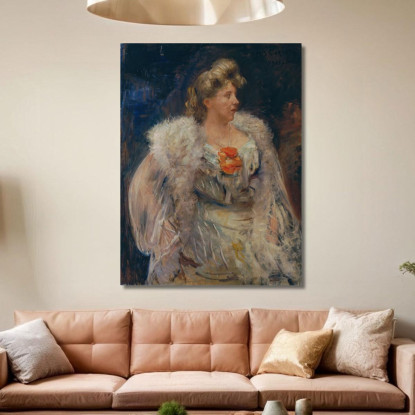 La Chanteuse Frieda Halbe Lovis Corinth lcr98 tableau impression sur toile
