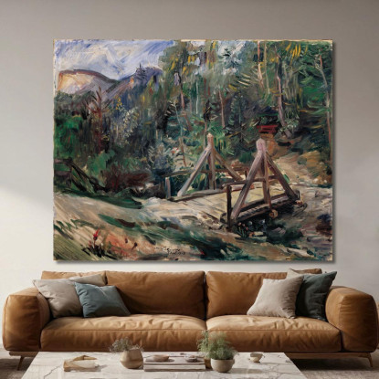 Paysage Tyrolien Avec Pont Lovis Corinth lcr101 tableau impression sur toile