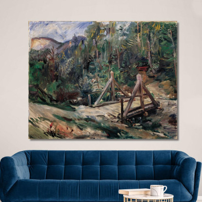 Paysage Tyrolien Avec Pont Lovis Corinth lcr101 tableau impression sur toile