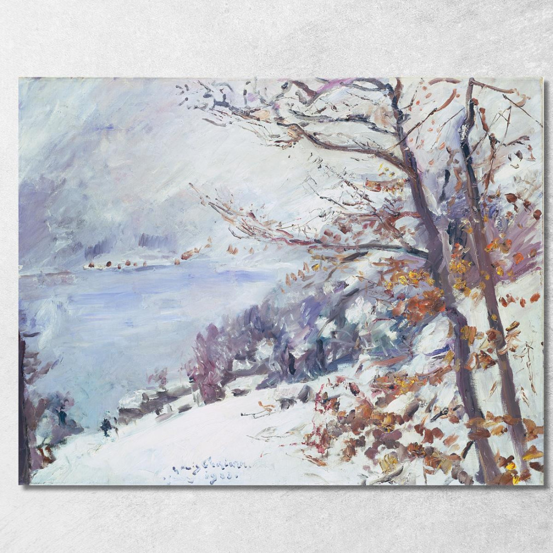 Walchensee En Hiver Lovis Corinth lcr105 tableau impression sur toile