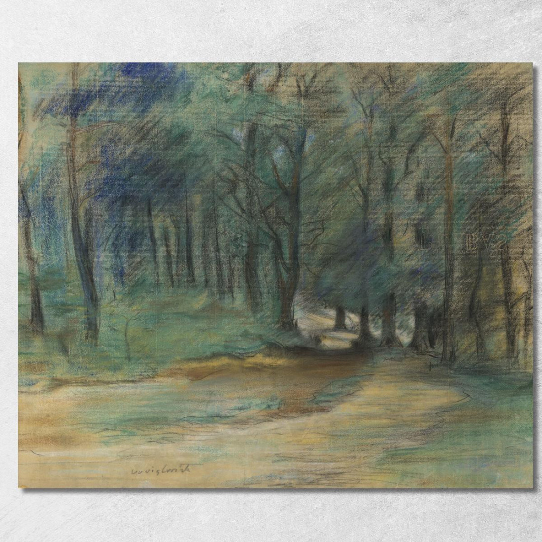 Sentier Forestier Lovis Corinth lcr110 tableau impression sur toile