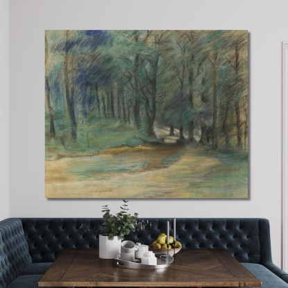 Sentier Forestier Lovis Corinth lcr110 tableau impression sur toile