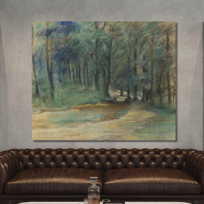 Sentier Forestier Lovis Corinth lcr110 tableau impression sur toile
