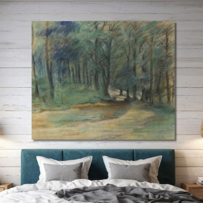 Sentier Forestier Lovis Corinth lcr110 tableau impression sur toile